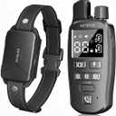 Dog Training Collar, 4500 FT Waterproof Bark Collar,Shock Collar for Dogs, Rechargeable Electric Collar with Recording & Calling & Vibration & Shock for All Breeds (Dark Gray)