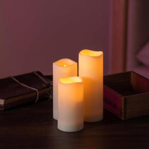 Pandaing 36 Pack Waterproof Outdoor Flameless Candles, Battery Operated Flickering LED Candles with Remote Control and Timer for Outdoor Larterns, Porch, Home, Parties, Special Occasions