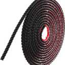 uxcell Peel and Stick Molding Trim for Walls 0.4" x 16 ft Flexible Molding Trim Self-Adhesive Wall Paneling Strips Wallpaper Border for DIY Floor Wall Baseboard, Black
