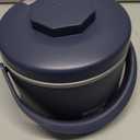 Electric Lunch Box for Adults 40 oz Portable Food Warmer 12V/24V/110V/220V Heated Lunch Box for Work, Office, Car, Travel, Home Use (Blue)