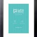 LaVie Home 11 x 16 Picture Frame Black Poster Frame,Display Pictures 7x10 with Mat or 11x16 Without Mat, Stable and Sturdy Frame and Polished Plexiglass, Horizontal and Vertical Format of The Walls