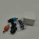 Treela Inflatable Air Pump Adaptor Compatible with SUP Inflatable Car Air Compressor Valve Adaptor with 9 Valve Nozzle for Paddle Board Boat (Orange, Blue)