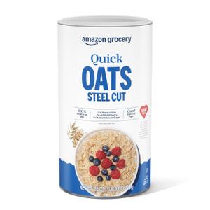 Amazon Grocery, Steel Cut Quick Oats, 25 Oz (EXP 12/23/27)