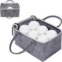 Portable Collapsible Coffee Cup Carrier - 6 Cups, Reusable Drink Caddy for Delivery, Take Out, Travel (Grey)