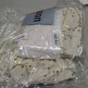 12PCS Bulk Christmas Stockings,20"Large Gold&White Velvet with White Plush Cuff Xmas Stocking,Felt Flannel Faux Fur Stockings with Gold Snowflakes,Thicken Christmas Stockings Bulk for Fireplace Mantel