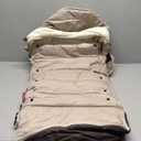 Momcozy Stroller Footmuff Universal | Easily Attaches to Most Strollers | Ultra-Plush,Weather-Proof | Deluxe Warm Stroller Bunting Bag | Extendable Stroller Cover for Winter | Adjustable Buckle (Khaki)