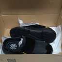 FitVille Diabetic Shoes for Men Wide Width Mens Diabetic Slippers Extra Wide Slip On Slippers for Swollen Feet Slip on shoes with Arch Support (Jet Black)