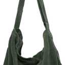 Makukke Corduroy Tote Bag - Women's Shoulder Handbag - Big Capacity Hobo - Casual Work Shopping