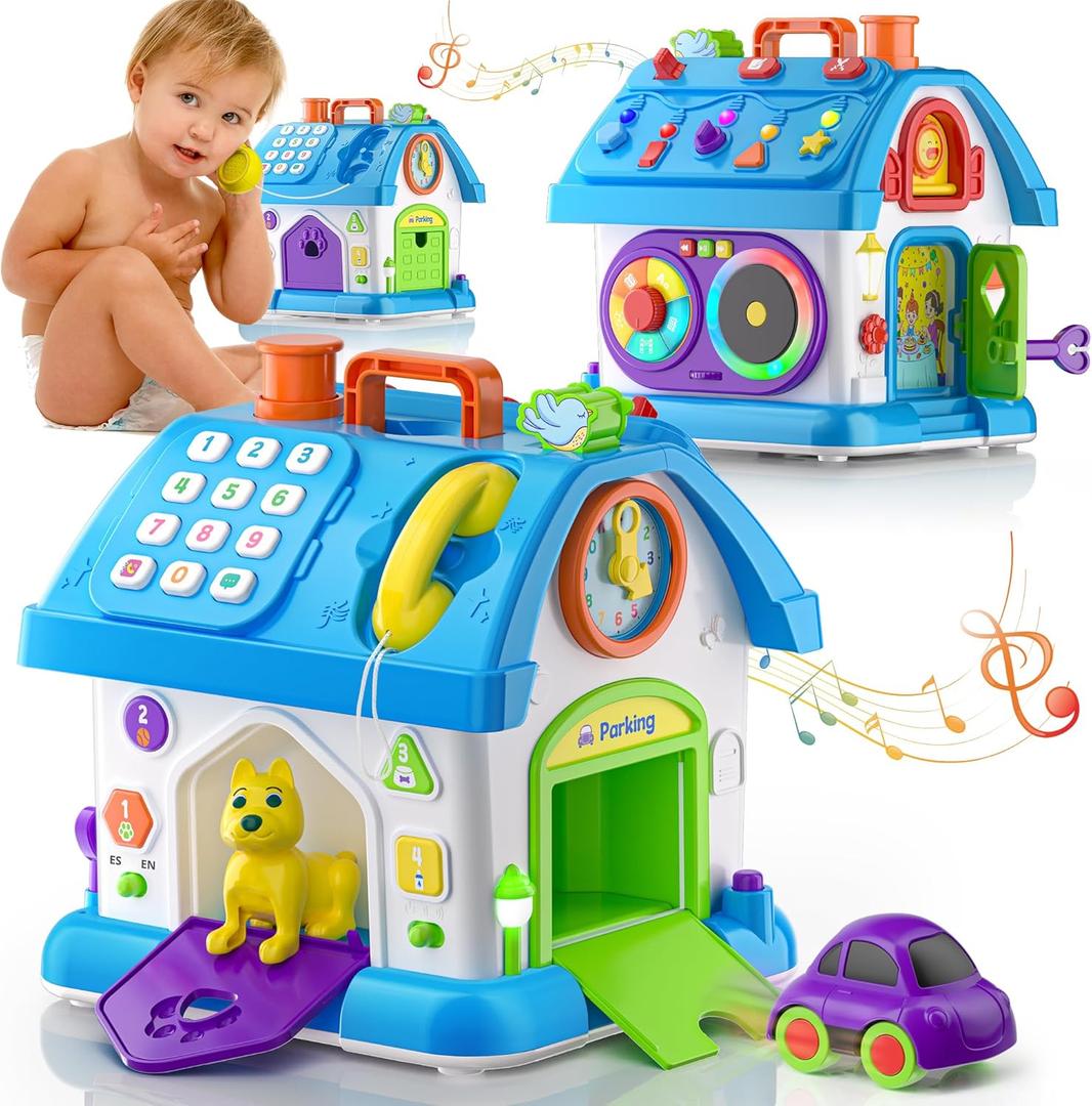 Montessori Toys for 1 Year Old Boy Girl Gifts, 1st Birthday for One Year Old Boys Girl First Gift Baby Toy 12-18 Months, Educational Learning Toddler Toys 1-2 (Blue)