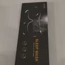 MZOO Luxury Sleep Eye Mask for Side Sleeper Men Women, Zero Eye Pressure 3D Sleeping Mask, Light Blocking Patented Design Night Blindfold, Soft Eye Shade Cover for Travel, Black