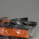 45" Extendable Snow Brush and Ice Scrapers for Car Windshield [360 Rotating Snow Brush Head] Military-Grade Sturdy Ice Scraper for Sedans, SUVs and Trucks Easy Storage Orange