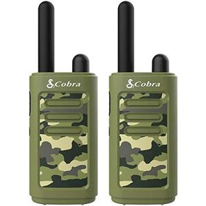 Cobra HE150 G - Kid Friendly Walkie Talkies - 16-Mile Range, 2 Channels Two-Way Radio Set, Green, (2-Pack)