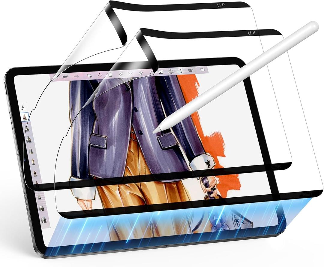 ESR 2 Pack iPad Air 5/4 Paper-Feel Magnetic Screen Protector(2022/2020, 10.9 Inch) and iPad Pro 11 Inch (2022/2021/2020/2018), Write and Draw Like on Paper, Detachable and Reusable, Matte Finish
