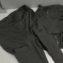 Two Piece Sets for Women Workout Set Crop Top Zipper Long Sleeve High Waist Casual Tracksuit Sweatsuits (X-Large, Black)