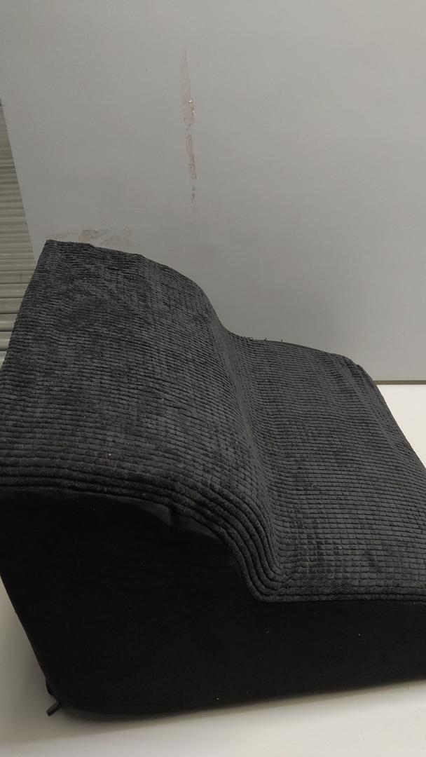 Dog Stairs for Small Dogs, High Density Foam Dog Ramp, Extra Wide Non-Slip Pet Steps for High Beds Or Couch, Soft Foam Doggie Ladder for Dogs Injured, Older Pets, Small Cats 11×16in Black 2 steps