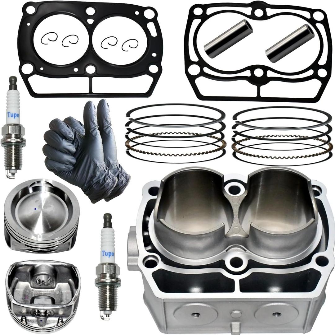 Tupo 80mm Cylinder Piston Ring Gasket Top End Rebuild Kit Compatible with Polaris Sportsman 800 Ranger 800 RZR 4 800 RZR Crew 800 2005-2014 Twin Cylinder