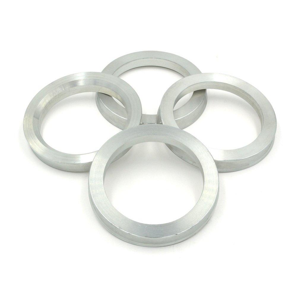 73.1mm OD to 56.1mm ID Hub Centric Rings, Silver Aluminum Hubcentric Rings for Many Honda Civic/Subaru WRX STI Outback/Mini Cooper, Pack of 4