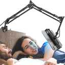 Foldable Tablet Stand, Tablet Stand Adjustable for Bed,Universal Flexible Tablet Holder with 360 Degree Rotation for iPad/iPhoneX/iPad Pro/N-Switch,or Other 4.5~12.9 Inches Devices (Black)