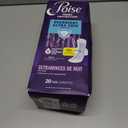 Poise Overnight Ultra Thin Incontinence & Postpartum Pads with Wings for Bladder Leaks, 8 Drop Extra Absorbent, Long Length, 20 Count