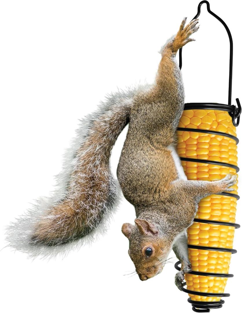 Nature's Way Wild Wings Metal Corn Cob Outdoor Squirrel Feeder