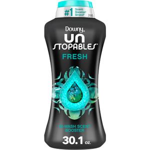 Downy Unstoppables In Wash Scent Booster Beads, Fresh Scent, 30.1 oz, Laundry Beads for odor Protection, Downy Scent Booster Beads, Laundry Scent Boosters