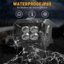 Remote Control LED Spotlight for Truck Search Light 50W Off-Road Light | 360°Automatic Searchlights Waterproof, for Offroad Hunting Camping, Go Outdoor Spot Lights 12V/24V, 5 Strong Magnets Built-in
