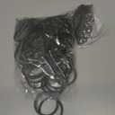 Amyhill 60 Pieces 1.26 Inch Metal Drapery Curtain Rings Hanging Rings with 60 Pieces Metal Curtain Pin Hooks for Drapes Window Door Shower(42 mm,Black)