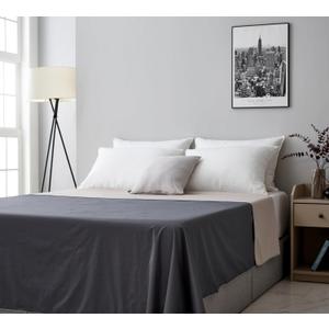 Waterproof Bed Cover, Queen & King Size (95"x 90", Grey/Beige), Lightweight Waterproof Furniture Protector Cover for Bed Couch Sofa, Reversible & Washable