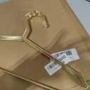 17.7" Strong Metal Wire Clothes Hangers, Coat Hanger, Standard Suit Hangers, Metal Shirt Dress Hanger Rack, 30 Pack, Gold