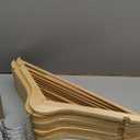 Wooden Hangers 20 Pack, Durable Wood Hangers with 360 Swivel Hook & Notches, Slim Coat Hanger Wooden for Closet, Natural