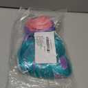 JOHOUSE 27.5 Inches Rainbow Hair Wig, Cosplay Wig Headpiece for Costume Cosplay Party Halloween, Full Long Curly Wavy(Green)