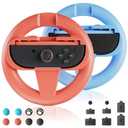 Controllers Wheels for Switch 2 Joyc0n, Racing Wheels for Mario Kart 8/9 | Steering Wheel for Switch 2, Comfortable Grip for Nintendo Switch 2 Controller Accessory, Accessories with switch dock