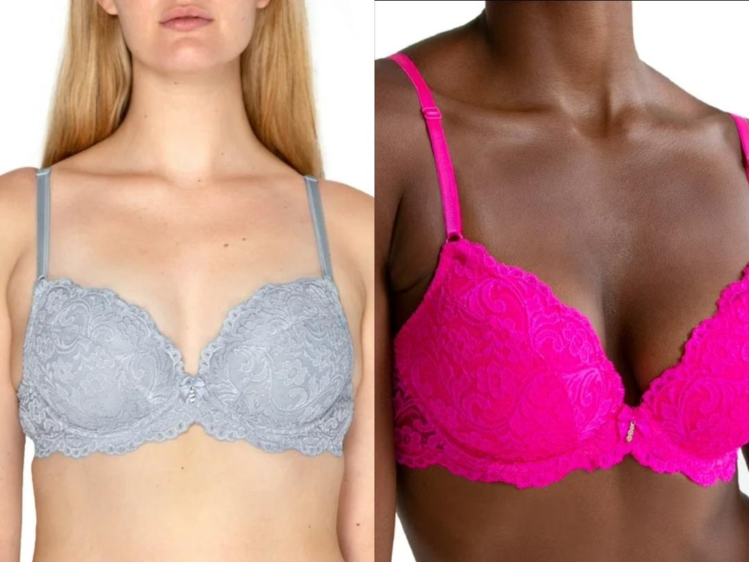 Smart & Sexy Women's Signature Lace Push Up Bra, Single and 2-Pack, 42C
