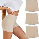 SHARICCA BoyShorts Panties for Women Seamless Soft Boy Shorts Underwear Short Boxer Briefs Anti Chafing, 3P10, M