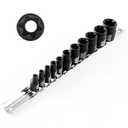 WIILDIS 11-Piece E-Torx Socket Set, 1/4" & 3/8" Drive, E4-E20 Torque Socket Set