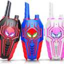 Cool Walkie Talkies for Kids Boys: 3 Pack Kids Walkie Talkies Toys Easter Birthday Gifts for 3 4 5 6 7 8 Year Old Girls Boys Grandkids Camping Outdoor Toys Basket Stuffers Boy Girl Gift Age 3-8