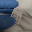 Memoriesea Women's Square Neck Long Sleeve Pleated Skirt Cocktail Party Club Mini Dress White, XL