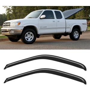Window Visors Rain Guards for 2000-2006 Toyota Tundra Access Cab, Out-Channel Window Vent Wind Deflectors Visors Shades for 00-06 Tundra Regular Cab, for 2 Front Doors