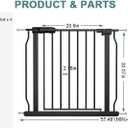 57.5 Inch to 62 Inch Extra Wide Baby Gates for Doorways Stairs Hallway