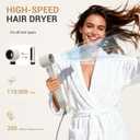 6 in 1 Hair Styler, High Speed Ionic Hair Dryer with Auto-Wrap Curlers, Blow Dryer Oval Brush & Volumizer, Hot Air Styler for Fast Drying,Curling, Smoothing & Volume, Hair Curler with Travel Case