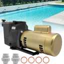 W3SP2615X20 2HP Pool Pump 115/230V Single Speed Compatible with Hayward Super Pool Pump SP2615X20 for All In-Ground Pool and Spa
