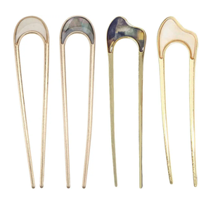 4pcs U-shaped Updo Hairpin Hair Stick Clip Metal Stick Fork pin Fork Retro Alloy Retro pin Clip pin