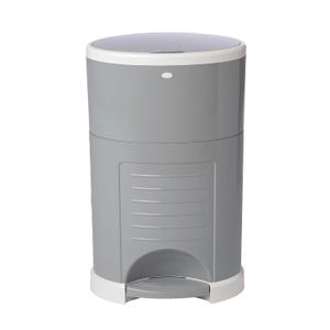 Diaper Dekor Plus Hands-Free Diaper Pail | Largest & Easiest to Use | Just StepDropDone | Doesnt Absorb Odors | Quick Bag Change | Great for Cloth Diapers | 70% Recycled Materials | EKO Gray