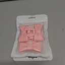 2 x Bow Straw Covers Cap Toppers Compatible with Stanley Tumbler Cups, Cute Pink 10mm Reusable Silicone Straws Topper for 40oz Tumbler with Handle, Stanleys Cup Accessories,3Pcs (A09-3Pack)