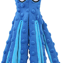 HGB Squeaky Dog Toys - Octopus No Stuffing Crinkle Plush Large Dog Toys to Keep Them Busy, Interactive Puppy Teething Chewing Pet Supplies for Chewer, Small, Medium, Large Breeds, Blue