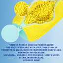 Shoe Washing Machine Bag Reusable Shoe Cleaning Bag for All Types Laundry Shoe Bag for Washer and Dryer (Yellow 1pcs)