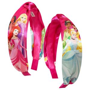 LUV HER Licensed Disney Princesses Knotted Headband - Thick Headbands For Girls - One Size Fit All - Hair Accessories For Her Ages 3+