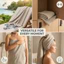 Pure 100% Linen Bath Towel - 30x60-inch Lightweight Travel Towel - Linen Beach Towel Waffle Weave Quick Dry Hair Towel - Thin Towels for Bathroom
