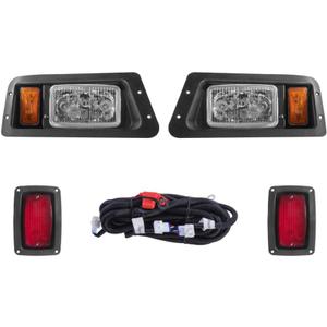 Golf Cart Adjustable Light Kit Fit for YAMAHA G22, 2 LED headlight, 2 LED taillight, 1 Basic wiring harness Instruction & hardware included, Black/Amber/Clear