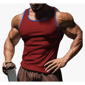 Men's Gym Workout Tank Tops - Soft Lightweight Sleeveless Muscle Shirts for Beach & Athletic Wear, Size XXL